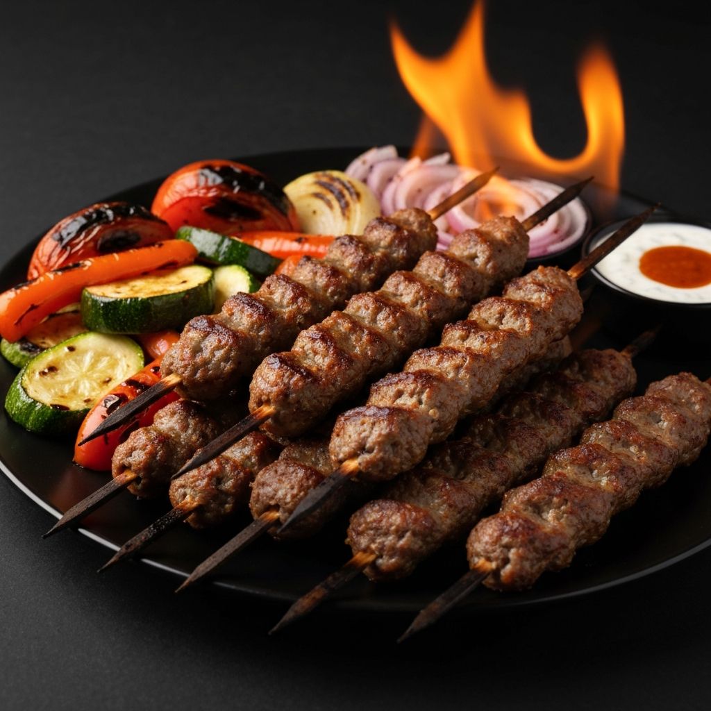 Lammhack Spieß